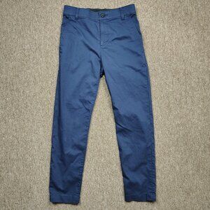 NIKE Dri-FIT UV Chino Pants Men’s 28x30 Blue Slim Golf Cotton Blend Stretch